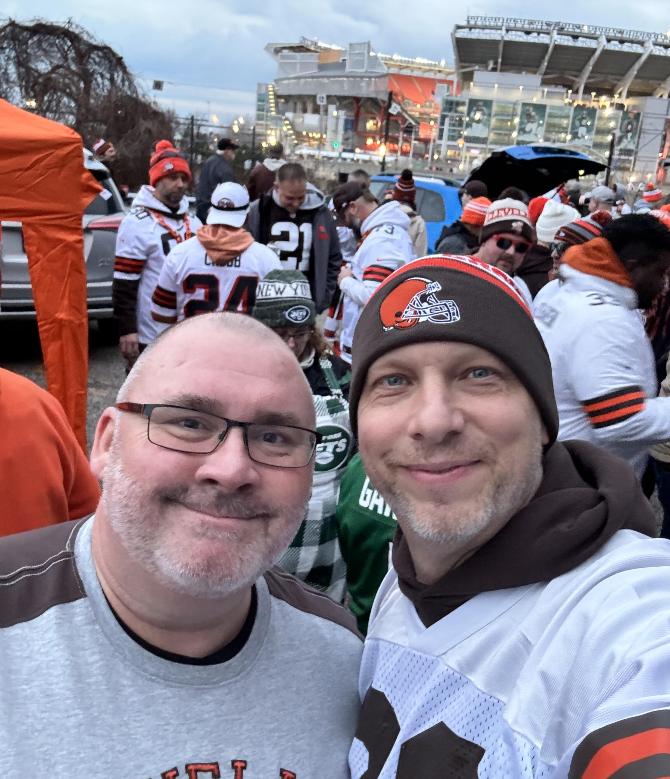 Celebrating a Browns Victory!